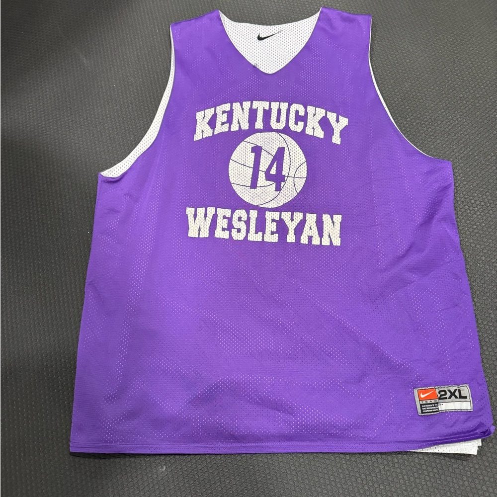 Vintage Nike Reversible Basketball Jersey Purple/white Number 14 , XXL